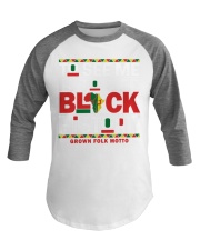 Black History Baseball Tee tile