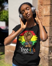 Juneteenth Freeish Classic T-Shirt apparel-ladies-t-shirt-lifestyle-front-84