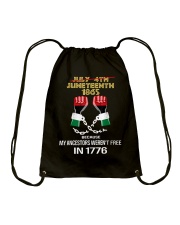 Juneteenth 1865 Drawstring Bag tile