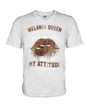 Melanin Queen 2 V-Neck T-Shirt tile