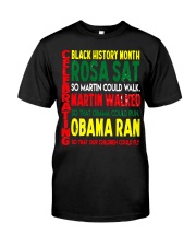 Black History Month Classic T-Shirt front