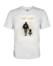 Father And Daughter Black Pride V-Neck T-Shirt tile