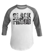 Black And Proud Baseball Tee tile