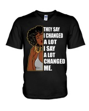 I Changed A Lot V-Neck T-Shirt tile
