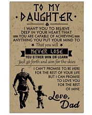 To My Daughter 11x17 Poster front