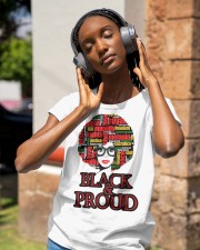 Black And Proud Classic T-Shirt apparel-ladies-t-shirt-lifestyle-front-84