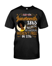 Juneteenth 1865 Classic T-Shirt front