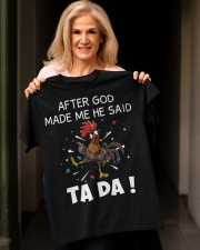 Chicken - After God Made Me He Said Ta Da Classic T-Shirt apparel-classic-tshirt-lifestyle-front-118