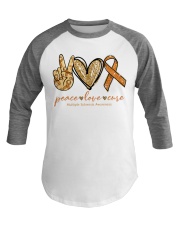 Peace Love Cure Baseball Tee tile