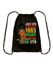 Juneteenth 1865 Drawstring Bag tile