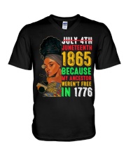 Juneteenth 1865 V-Neck T-Shirt tile
