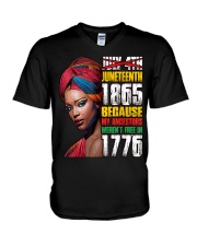 Juneteeth 1865 V-Neck T-Shirt tile