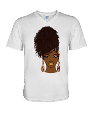 Afro V-Neck T-Shirt tile