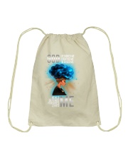 God Bleesed Me Drawstring Bag tile
