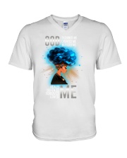 God Bleesed Me V-Neck T-Shirt tile