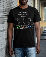 I Was Crazy Before The Cats Classic T-Shirt apparel-classic-tshirt-lifestyle-front-40