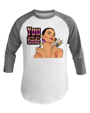 You Make Me Smile Baseball Tee tile