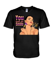 You Make Me Smile V-Neck T-Shirt tile