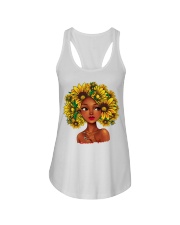 Afro Sunflower Ladies Flowy Tank tile