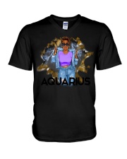 Aquarius V-Neck T-Shirt tile