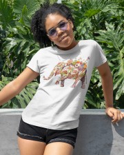 Flower Elephant Classic T-Shirt apparel-classic-tshirt-lifestyle-front-232