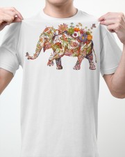 Flower Elephant Classic T-Shirt apparel-classic-tshirt-lifestyle-front-62