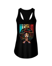 God Say I Am Ladies Flowy Tank tile