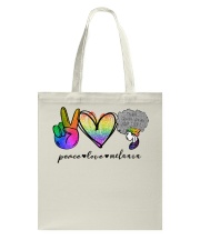 Peace Love Melanin Tote Bag tile