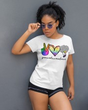Peace Love Melanin Classic T-Shirt apparel-classic-tshirt-lifestyle-front-262