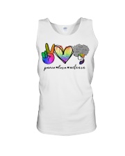 Peace Love Melanin Unisex Tank tile