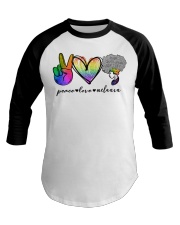 Peace Love Melanin Baseball Tee tile