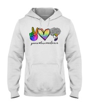 Peace Love Melanin Hooded Sweatshirt tile