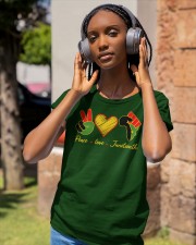 Peace Love Juneteenth Classic T-Shirt apparel-ladies-t-shirt-lifestyle-front-83