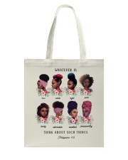 Whatever Is Think About Such Things Tote Bag tile