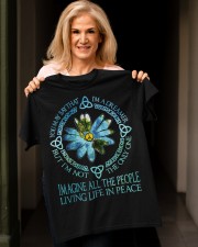 Hippie - Imagine All The People Classic T-Shirt apparel-classic-tshirt-lifestyle-front-118