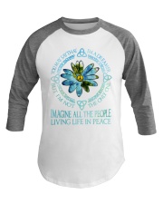 Hippie - Imagine All The People Baseball Tee tile