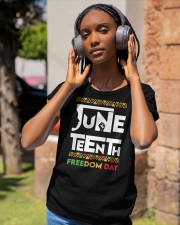 Juneteenth Freedom DAy Classic T-Shirt apparel-ladies-t-shirt-lifestyle-front-83