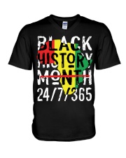 Black History Month V-Neck T-Shirt tile
