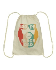 Dope Black Dad Drawstring Bag tile