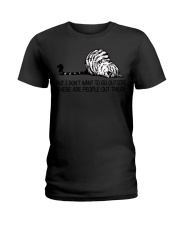 Cat - But I Don't Want To Go Outside Ladies T-Shirt tile