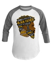 Black Father Baseball Tee tile