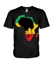 Black Queen V-Neck T-Shirt tile