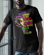 They Whispered To Her Black Woman Classic T-Shirt apparel-classic-tshirt-lifestyle-front-39