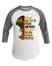 Juneteenth Baseball Tee tile