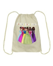 Friends Black Woman Drawstring Bag tile