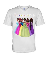 Friends Black Woman V-Neck T-Shirt tile