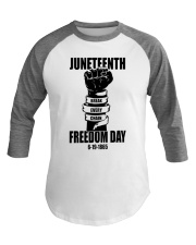 Juneteenth Freedom Day Baseball Tee tile