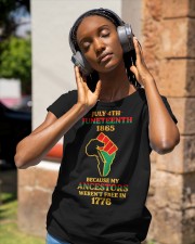 Juneteenth 1865 6 Classic T-Shirt apparel-ladies-t-shirt-lifestyle-front-84