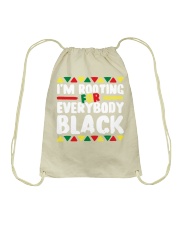 I'm Rootting For Everybody Black Drawstring Bag tile