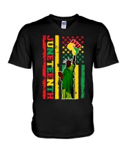 Juneteenth V-Neck T-Shirt tile